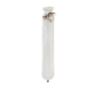 Aroma Home So Long White Plush Faux Fur 2 Litre Long Hot Water Bottle
