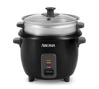 Aroma Housewares ARC-363-1NGB 3 Uncooked/6 Cups Cooked Rice Cooker, Steamer, Multicooker, 2-6 cups, Black