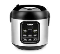 Aroma Housewares ARC-994SB Rice & Grain Cooker Slow Cook, Steam, Oatmeal, Risotto, 8-cup cooked/4-cup uncooked/2Qt, Stainless Steel