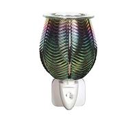 Aroma Jade Lustre Ribbed Plug In Wax Melt Warmer