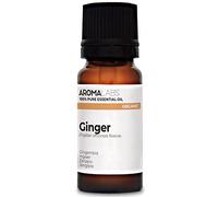 Aroma Labs - Ginger Essential Oil - Ecocert Organic Certification - 100% Pure, Natural, Uncut - Guaranteed Chemotype and Biochemical Composition - Eco-Friendly Packaging Made in France - 10ml