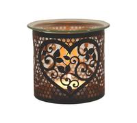 Aroma Multi Functional Tealight Wax Melt Burner 10.5Cm Black - Heart