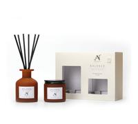 Aroma Naturals Aromatherapy Candle & Reed Diffuser Gift Set Verbena, Bergamot, Eucalyptus Scent
