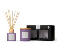 Aroma Naturals Frosted Decadence Candle & Diffuser Gift Set - Lemon & Lavender in Purple | Size: Medium Aroma Naturals Purple Medium