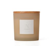 Aroma Naturals Frosted Decadence Glass Candle - Cashmere Scent
