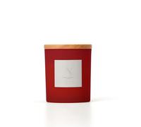 Aroma Naturals Frosted Decadence Glass Candle - Pink Cherry & Vanilla Scent in Red | Size: Medium Aroma Naturals Red Medium