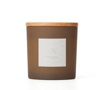 Aroma Naturals Frosted Decadence Glass Candle - Praline & Birch Scent