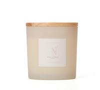 Aroma Naturals Frosted Decadence Glass Candle - Vanilla Bean Scent