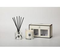 Aroma Naturals Minimalist Luxe Candle & Reed Diffuser Gift Set Black Current, Pear Scent