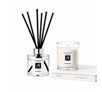 Aroma Naturals Minimalist Luxe Candle & Reed Diffuser Gift Set Caramel, Fruitscent