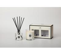 Aroma Naturals Minimalist Luxe Candle & Reed Diffuser Gift Set Femme Merveilleuse Scent in White | Size: Medium Aroma Naturals White Medium