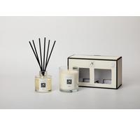 Aroma Naturals Minimalist Luxe Candle & Reed Diffuser Gift Set Infame Scent in White | Size: Medium Aroma Naturals White Medium