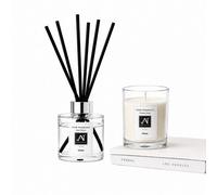 Aroma Naturals Minimalist Luxe Candle & Reed Diffuser Gift Set Seaweed, Pink Peppercorn Scent