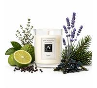 Aroma Naturals Minimalist Luxe Feroce 2-Wick Scented Candle in White | Size: Small Aroma Naturals White Small