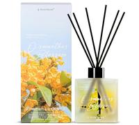 Aroma Naturals Reed Diffuser 100ml, Long Lasting Home Indoor Fragrance, Reed Diffusers Gifts Set for Women, Osmanthus Blossom