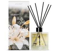 Aroma Naturals Reed Diffuser 100ml, Long Lasting Home Indoor Fragrance, Reed Diffusers Gifts Set for Women, White Lily