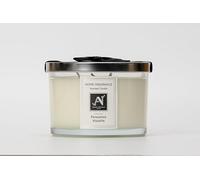 Aroma Naturals Scented Candle Jar Minimalist Luxe Collection, Metal Lid with Ribbon, White Shea Butter Wax, Home Fragrance & Gift, (Wide, Puissance Visuelle)