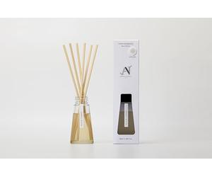 Aroma Naturals, The Contemporary Scented 50ML Glass vessel Reed Diffuser with 6 Wooden Reeds, Home Fragrance, Black Cherry Scent