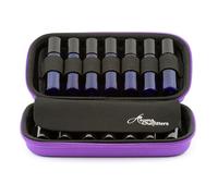 Aroma Outfitters Essential Oil Carrying Case - Travel Cases for Roller Bottles. Best for Protecting Rollers and Organizing Your Oils On The Go (Purple)