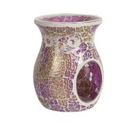 Aroma Purple & Gold Crackle Wax Melt Warmer