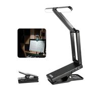 AROMA Rechargeable Music Stand Light Clip-on, Portable Piano Lamp with 2 Brightness Levels, Adjustable LED Sheet Music Light for Piano, Guitar and Stage Performance