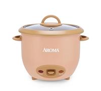 Aroma Rice Cooker for 6 Cups (Baked) with PFAS Free CoreCoat Non-Stick Ceramic Surface (1.5 Quarter)