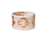 Aroma Rotating Candle Shade Carousel Spinning Flying Fairy - White & Gold