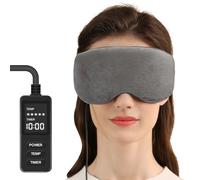 Aroma Season Heated Eye Mask for Sleeping, Great for Dry Eyes, Stye Relieve Eye Stress (Gray)