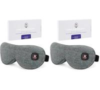 Aroma Season Heated Eye Mask, Moist Heat Eye Compress with Cordless Design, for Blepharitis and Dry Eyes Treatment (Grey) (Pack of 2)