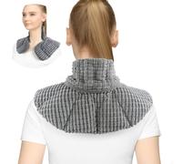 Aroma Season Microwave Heat Pad for Neck and Shoulders, Microwavable Heat Pad, Heated Neck Warmer with Flax Seeds, Heat Therapy, Gifts for Family, Friends (Grey)