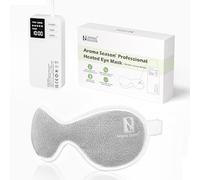 Aroma Season Vibrating Heated Eye Mask for Dry Eyes, 3000mAh Cordless Warm Eye Compress for Stye, Blepharitis, Rechargeable Electric Eye Heating Pad for MGD, Included Hygienic Eyelid Sheets