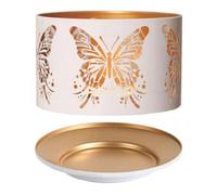 Aroma Shade & Tray Set 15Cm White - Butterfly