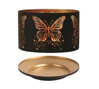 Aroma Silhouette Black & Gold Butterfly Shade & Tray