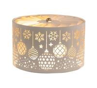 Aroma Silhouette White & Gold Baubles Carousel Shade