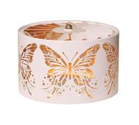 Aroma Silhouette White & Gold Carousel Butterfly Shade