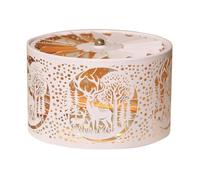 Aroma Silhouette White & Gold Carousel Deer Family Shade