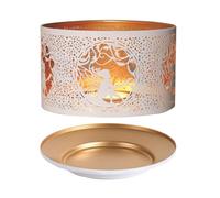 Aroma Silhouette White & Gold Sitting Fairy Shade & Tray
