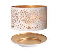 Aroma Silhouette White Heart Tree Shade & Tray