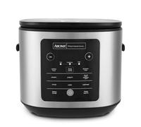 AROMA Slow Rice Cooker for 20 Cups and Whole Grain Rice Cooker with Folding Pans and Silicone Storage Lid, PFAS Free CoreCoat Ceramic