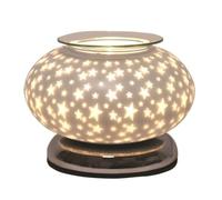 Aroma Star Ellipse White Satin Electric Wax Melt Warmer