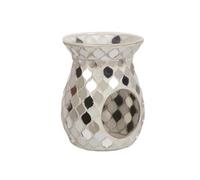 Aroma Wax Melt Burner - Pearl & Silver Teardrop