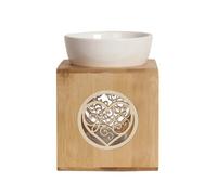 Aroma Wax Melt Burner - Zen Bamboo Love Heart