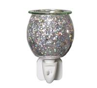 Aroma Wax Melter Glitter Glass Electric Lamp Plug-In Home Fragrance Decoration Gift