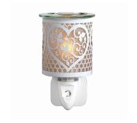 Aroma White & Gold Heart Plug In Wax Melt Warmer
