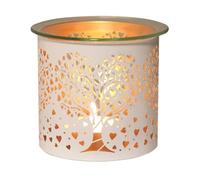Aroma White & Gold Heart Tree Jar Sleeve & Wax Melt Warmer