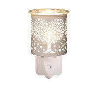 Aroma White & Gold Heart Tree Plug In Wax Melt Warmer