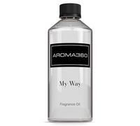 Aroma360 - My Way Fragrance Oil Blend | Hotel Inspired for Luxury Essential Oil Diffusers | Aromatherapy Scent Diffuser Oil | Lush Sandalwood, Warm Cedar, and Delicate Florals. - 500ML