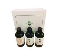 Aromabar Massage Oil Favourites Gift Set with Muscle Aches, De Stress & Relaxing Blends in Grapeseed (3 x 100ml)