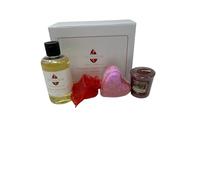Aromabar Romantic Night in Gift Set: Valentine Oil, Heart Bomb & Candle