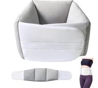 Aromacore Lumbar Support Pillow,Soft Silk Cotton 360° Wrap Around Lumbar Cushion,Ergonomic Waist Pillow for Back,Deep Sleep LumbarSupport Pad,Breathable Memory Foam Wrap for Sleepers & Desk Workers